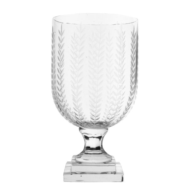 The Enchanted Home Etched Hurricane Candle Holder by The Enchanted Home
